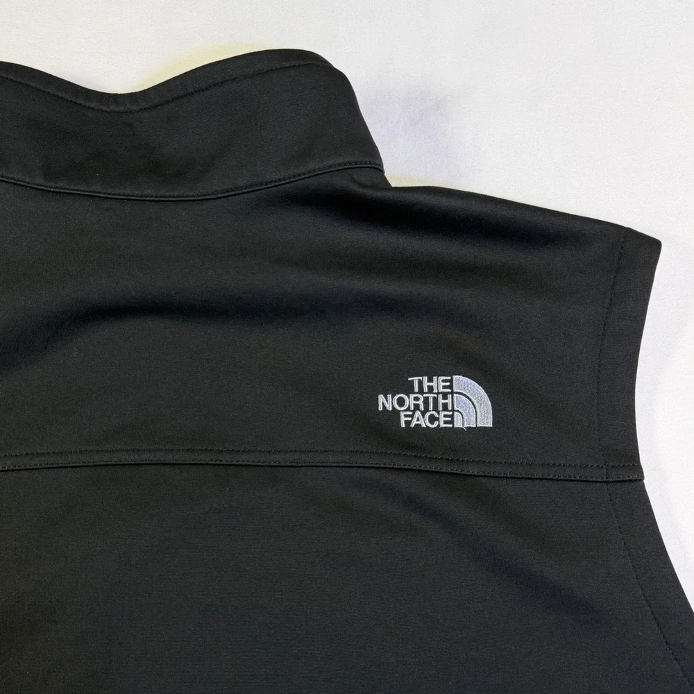 The North Face Mens Cadillac Softshell Vest Black Full Zip Jacket 2XL NF0A3LGZ
